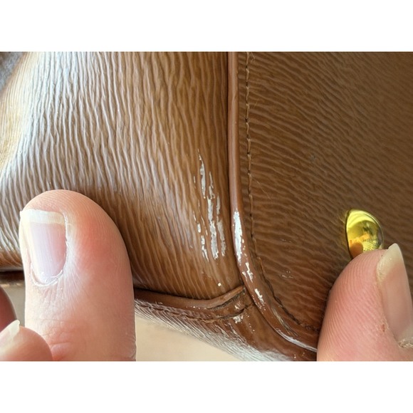 Ralph Lauren Purse Leather Crossbody Satchel Zipper - Picture 9 of 9